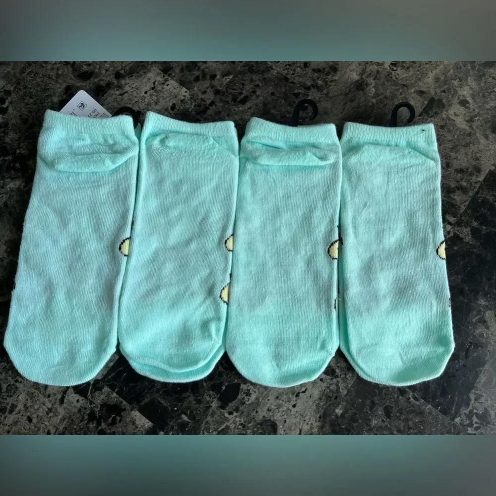Bundle Care‎ Bears Kids No Show Socks Shoes  4Pairs Size9-11